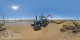 Le Cap Ferret - tracteur dans les parcs à huîtres