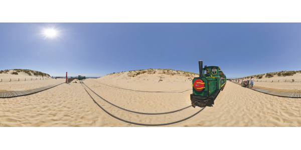 Cap Ferret - le petit train plage de l'horizon